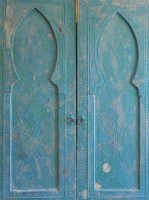 Grande porte de placard haut en bois sculpte 220 x 100 cm
