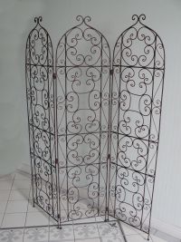 Paravent décoratif marocain en fer forgé 150 x 120 cm