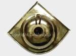 Lave mains d angle a encastrer en cuivre dore