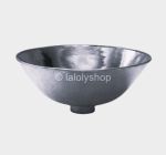 Lavabo rond a poser argente en maillechort diametre 40 cm