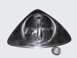 Lavabo a encastrer triangulaire maillechort argente